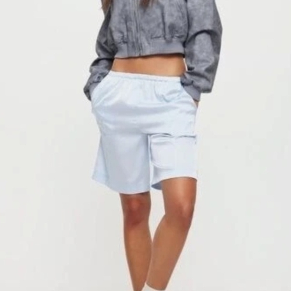 NWT Lioness Light Blue High Waist Island Culotte Shorts, Size XS